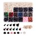 Meafeng 600 Pcs Colorful Plastic Safety Eyes and Noses with washers  for Amigurumi Crafts Doll Crochet Stuffed Animal Teddy Bear Making (  6 14mm)