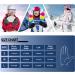 ANDORRA Women's Waterproof Touchscreen Ski Gloves - White, Size Medium - Buy Online on GoSupps.com
