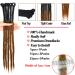 60.96cm Synthetic Hair Braids Extensions - 15pcs Hip-Hop Reggae Dreadlock Crochet Hair in Black Dark Gray & Silver Gray - Buy Online on GoSupps.com