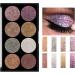 Eyeshadow Palette - Glitter Eye Makeup Set Pro 8 Colors Pressed Eye Shadow Powder Long Lasting Waterproof Highly Pigmented Ultra Shimmer Makeup for 02 - Buy Online on GoSupps.com