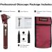 Cross Canada 11-091 Physician Fiber Optic LED Pocket Otoscope Diagnostic Set Professional Otoscope for Physician Medical Student Nursing Student Doctor Nurse (Burgundy) - Buy Online on GoSupps.com