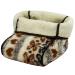 Brandsseller foot warmer toe warmer cuddly soft in lamb's wool look - patterned
