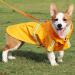 Petcute Waterproof Dog Raincoat - Windproof Adjustable Jacket with Reflective Stripes for Small Medium & Large Dogs - 3XL Orange - Buy Online on GoSupps.com