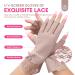 Saviland UV Gloves for Gel Nails - 2 Pairs Lace UPF60+ Fingerless Gloves for Gel Manicure and Nail Lamp, Nail Art Skin Care Supplies for Women - Black & Brown Purple - Buy Online on GoSupps.com