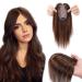 Silk-Co Hair parts real hair clip in extensions real hair toupee hair extension toupee hair extensions for women 7a human hair 30cm-38g 04# medium brown