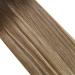 Moresoo 20 Inch Tape in Human Hair Extensions Dark Brown to Medium Brown with Platinum Blonde Highlights #4/6/613 - 20 Pieces/50g | Real Hair Seamless Tape Extensions - Buy Online on GoSupps.com