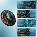 Red Rotating Solar Aromatherapy Essential Oil Diffuser - Car Air Freshener & Essential Oil Diffuser | Perfect Gift for Automobile Essentials - Buy Online on GoSupps.com