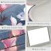 MoKo Double Eyeglass Case Contact Lens Case with Mirror Tweezers Remover - Flowers Butterfly - Buy Online on GoSupps.com