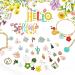 MARFOREVER 120 Pcs Spring Floral Enamel Flower Charms for Jewelry Making - Assorted Gold Charm Pendants for DIY Necklace, Bracelet, Earrings - Gifts for Mom - Buy Online on GoSupps.com