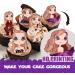 18pcs Glitter Cartoon Girls Dessert Cupcake Topper Cheer to Worldwide Popular Female Singer Concert Theme Decor Pick for Fan Men Women Happy Birthday Music Party Decorations Supplies - Buy Online on GoSupps.com