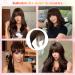 Hair Toppers for Thinning Hair Bangs Hair Clip in Extensions Top Hair Pieces French Hair Bangs Fringe Hair Extension One Piece Clip on Front Bangs Hairpiece Forehead Topper for Girls Women Dark Brown - Buy Online on GoSupps.com