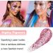 Buy Go Ho Pink Body Glitter Gel & Baby Pink Heart Earrings Sparkle Holographic Glitter for Concerts & Makeup - Buy Online on GoSupps.com