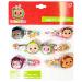 LUV HER Cocomelon Hair Clips For Girls 6pc Magical Confetti Hair Clips with Favorite Cocomelon Character Charms Ages 3+