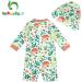 UPF 50+ Lemon Baby Girls Swimsuit with Snap Bottom | 9-12 Months | Sun Protection Swimwear by upandfast - Buy Online on GoSupps.com