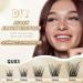 Cluster Lashes QueWel 72 PCS - DIY Eyelash Extensions Soft Individual D Curl 8-16mm Length for Home Makeup - Buy Online on GoSupps.com