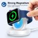 ZAPOGO Portable Magnetic Apple Watch Charger Stand - Wireless Fast Charging Dock with Nightstand Mode for Apple Watch Series 8/7/SE/6/5/4/3/2 - White - Buy Online on GoSupps.com