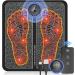 Foot massage pad for neuropathy electric foot massage pad for plantar fasciitis muscle relaxation portable and easy to operate with 8 modes and 19 levels of sports muscle foot massage suitable for a variety of scenes Black