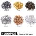 1200pcs Metal Fold Over Cord Ends Crimp Caps for Jewelry Making - Buy Online on GoSupps.com