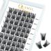 Eyelashes Individual quewry individual eyelash cluster lashes 72stck.D curl 16mm eyelash segments wide foundation individual eyelashes for eyes make-up diy eyelash extensions (honey 01-d-16mm) 1 piece (1 Pack) Honey 01-d-16mm