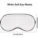 10-Piece Sublimation Eye Sleep Coverings Set - Beige & White Silk Blindfolds with Adjustable Strap for Sleeping, Travel, and Meditation - Buy Online on GoSupps.com
