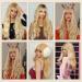 EUPSIIU Long Wave Blonde Wigs for Women 27 Long Curly Wigs with Bangs Ladies Fancy Dress Wig Synthetic Hair Wigs Women's Charming Full Hair Replacement Wigs for Cosplay Party Daily Use (Blonde) - Buy Online on GoSupps.com