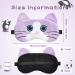 Cute Animal Sleep Mask Set for Kids - 6 Soft & Lightweight Eyeshades for Girls, Teens - Funny Cat Blindfolds - Perfect for Kitty Slumber Party Favors - Buy Online on GoSupps.com