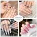 BABALAL Black Acrylic Coffin Press on Nails - Swirl Medium Ballerina False Nails for Women/Girls | Glossy Finish | 018-CRJC - Buy Online on GoSupps.com