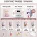 Tress Wellness Waxing Kit for Brazilian Wax - Easy to Use - For Sensitive Skin - Digital Display Flower Watercolor White - Buy Online on GoSupps.com