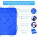Transfer Board for Patient Lifter - 122x102 cm with 8 Handles for Bedridden Patients - Washable Sliding Sheet (2 Pack Blue) | International Shipping Available - Buy Online on GoSupps.com