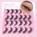 Natural Lashes Wispy False Eyelashes Natural look Fluffy Cat Eye Short Fake Eyelashes 3D Strip Lashes Pack by GVEFETIEE D- Fluffy - Buy Online on GoSupps.com