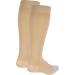 NuVein Medical Compression Stockings for Men & Women | 15-20 mmHg Knee Length Open Toe Beige - Large | International Shipping - Buy Online on GoSupps.com