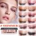 LZYLLS 12 Shades Nude Matte & Shimmer Eyeshadow Palette - Waterproof & Long-Lasting Professional Makeup Palette with Brush (Pearl) - Buy Online on GoSupps.com