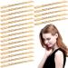 100 Pcs 2.17" Gold Bobby Pins Metal Twist Hair Clips Simple Hair Pin Bobby-pins Hairpins Hair Accessories for Women Thick Long Updo Hair Style