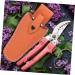 PopetPop Garden Scissors Belt Pocket - Leather Sheath for Electric & Haircut Tools - Compact 21x9.5x5cm Orange Small Parts Bag - Buy Online on GoSupps.com