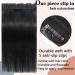 Clip in Hair Extensions Invisible Hair Extensions Real Human Hair Black One Piece with 5 Clips in Hair Extensions with Transparent Wire Headband Human Hair Extensions Clip in Extensions (Color : 1B 16inches 1B - Buy Online on GoSupps.com