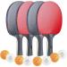 High Performance Ping Pong Paddles Set - 4 Rackets, 8 Balls, and Carrying Case for Indoor/Outdoor Tournaments - Buy Online on GoSupps.com