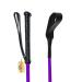 Riding Crop for Horse Fiberglass Shaft with Leather Double Slapper 27 Inch Purple-Double Slapper