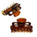Camila Paris CP2628/2 French Hair Clips for Women  Set of 2 Small 1 inch Girls Hair Claw Clips Jaw Fashion Durable and Styling Hair Accessories for Women  Made in France with Cellulose Tortoise
