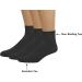 Classic Women's Diabetic Non-Binding Ankle Cotton Socks 3-Pack 9-11 Brown - Comfortable and Breathable Socks for Diabetic Feet - Buy Online on GoSupps.com