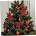 DECHOUS 10pcs branch christmas tree artificial flowers christmas berries Accessories artificial berries stems artificial fruit artificial xmas berry stem Christmas berry branch Red 19X5X5CM - Buy Online on GoSupps.com