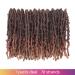 Toyotress Butterfly Locs Crochet Hair 8 Inch 7Pcs Ombre Brown Pre-twisted Distressed Crochet Braids Short Bob Faux Locs T30-7P - Buy Online on GoSupps.com