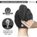 KEEPOZ Zero Twist 100% Cotton Hair Towel Wrap - Rapid Drying Terrycloth Turban for Long & Thick Hair | Anti-Frizz Hair Towel with Button & Elastic Strap - Grey - Buy Online on GoSupps.com