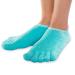 NatraCure 5-Toe Gel Moisturizing Socks (Helps Dry Feet, Cracked Heels, Calluses, Cuticles, Rough Skin, Dead Skin, Use with your Favorite Lotions, and Creams or Spa Pedicure) - 110-M CAT - Size: Medium Medium (Pack of 1)