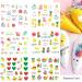Summer Fruit Nail Stickers - Pineapple, Tropical Leaf Design | 12sheets - Buy Online on GoSupps.com
