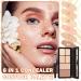 6 Colors Correcting Concealer Palette Contouring Highlighting Concealer Palette Makeup Kit with Brush Foundation Makeup Cream Contour Palette(02#) - Buy Online on GoSupps.com