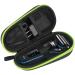 Classycoo bag case for brown series 3S/5S/7S/9S Braun Series 3/5/7/9 electric shaver razor men hard travel wear shells razor travel tax razor travel case hard travel shell -green fluorescence