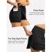 Women's Zipper Pocket Tennis Skirt - Athletic Golf Skort for Running & Casual Wear (Black, Medium) - Buy Online on GoSupps.com