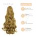 Gairyan 45cm Dark Blonde Claw Clip Ponytail Extensions - Curly Wavy Synthetic Hair for Women - Buy Online on GoSupps.com