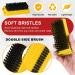 5-Piece Heavy Duty Hand Scrub Brushes for Men - Nail Cleaning Brushes (Yellow/Black) - Buy Online on GoSupps.com