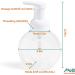 MHO Clear Foaming Soap Dispenser 250mL - Set of 4 | White Pump Lock, BPA/Paraben Free PET Plastic - Buy Online on GoSupps.com
